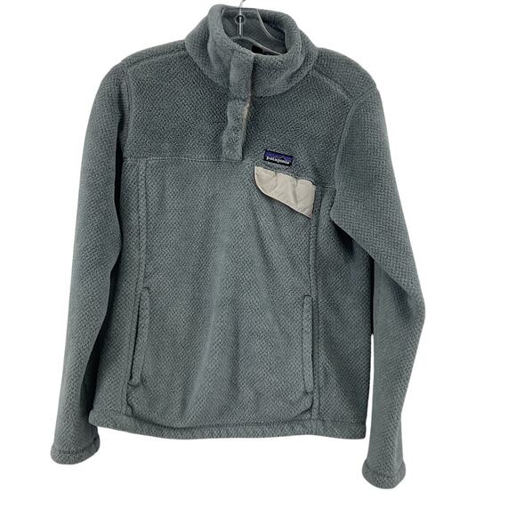 Patagonia Sweaters - Patagonia Re-Tool Snap-T Fleece Gray Women's Pullover Sweater S PReowned